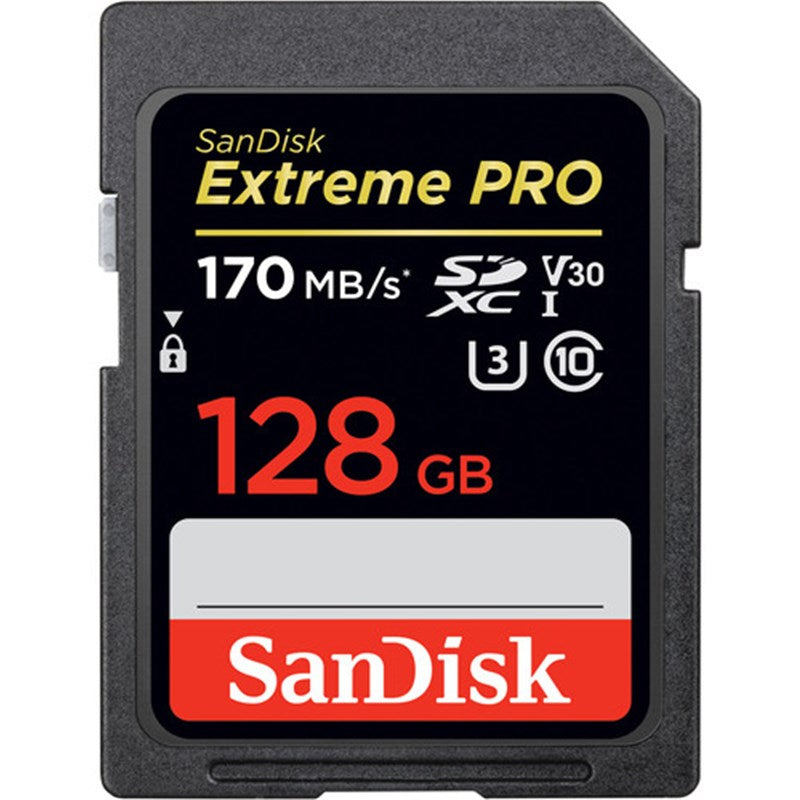 SanDisk 128GB Extreme PRO UHS-I SDXC 170mb/s Memory Card