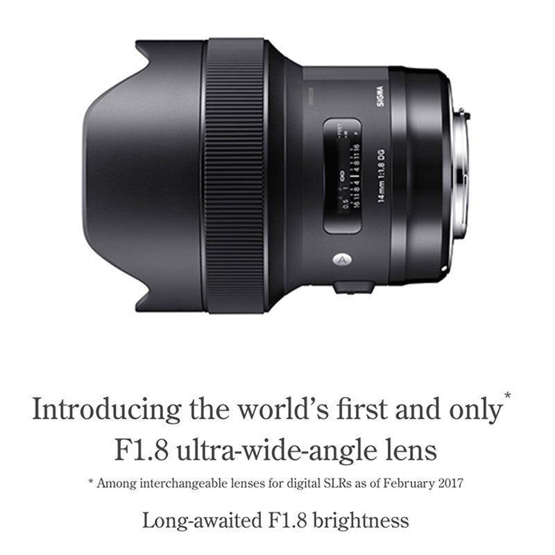 Sigma 14mm F1.8 DG HSM Art Lens (Nikon F mount)