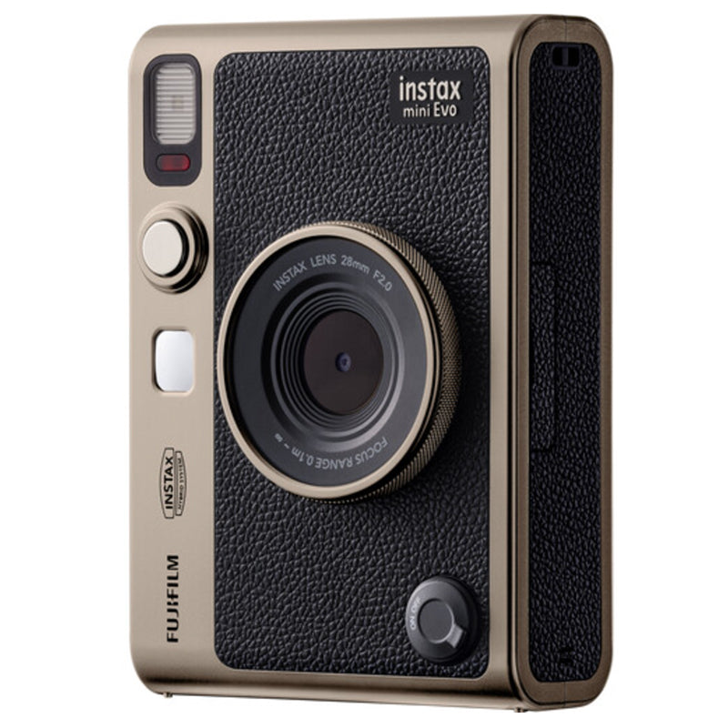 FUJIFILM INSTAX MINI EVO Special Edition Hybrid Instant Camera Bundle (Titanium Gold)