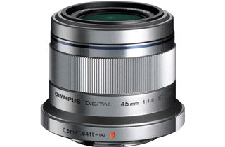 Olympus M.Zuiko Digital ED 45mm f1.8 Lens - SILVER (Micro Four Thirds)