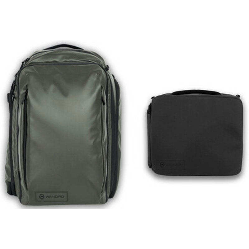 WANDRD Transit Travel Backpack w/ Essential Plus Camera Cube (Wasatch Green, 45L)