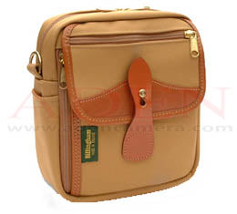 Billingham Pola Stowaway (Khaki canvas, tan leather, brass fittings)