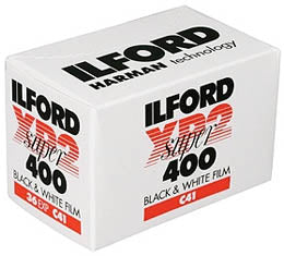 Ilford XP2 Super 400 Black & White Print Film - 135-36exp