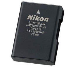 Nikon EN-EL14a Lithium Ion Battery