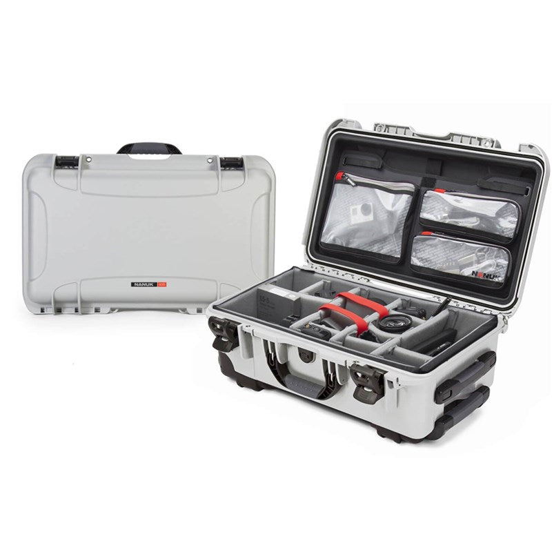 Nanuk 935 Pro Photo Kit - Rolling Case (Silver)