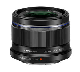 Olympus M. Zuiko 25mm F1.8 (Micro Four Thirds - Black)