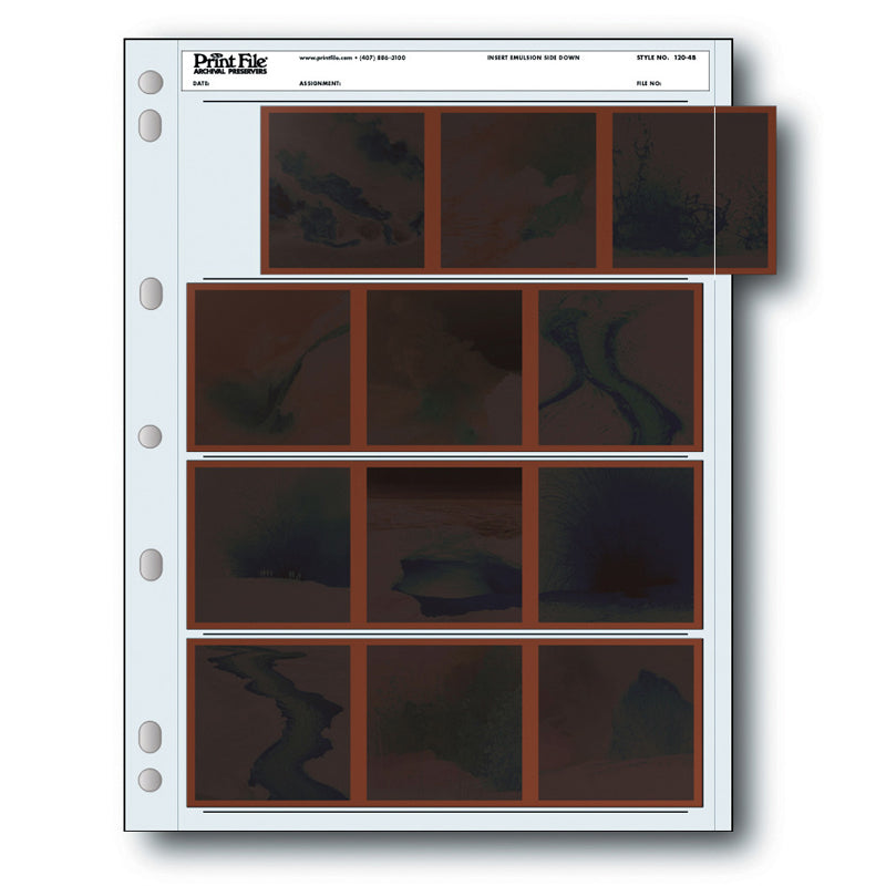 Print File - 4-Strips x 3 Frames Negative Preservers (120-4B Pack of 25)