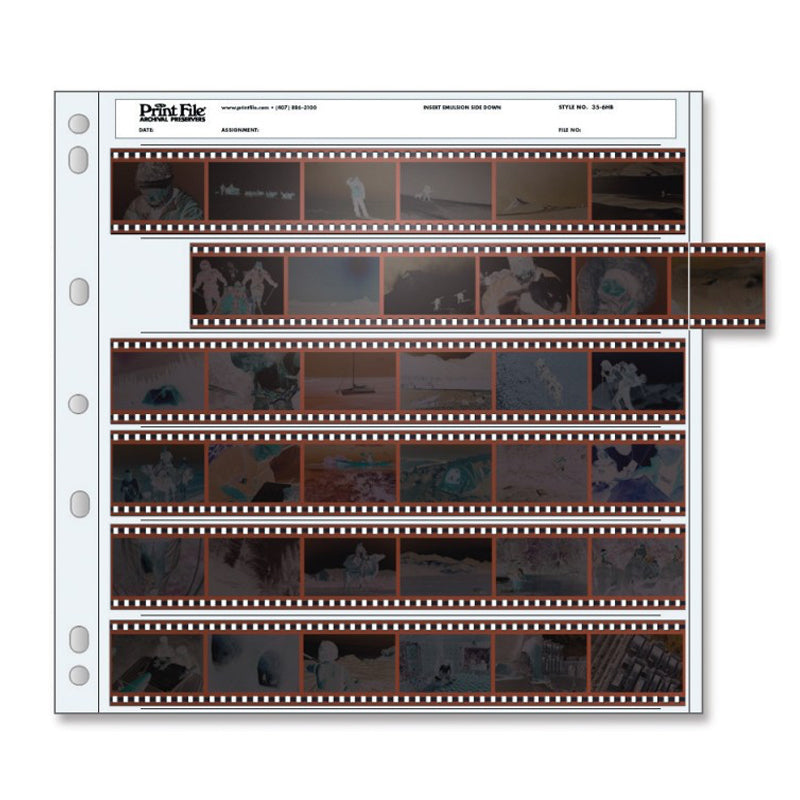 Print File - 6-Strips x 6 Frames Negative Preservers (35-6HB Pack of 25)