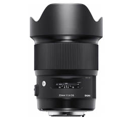 Sigma Art 20mm F1.4 DG HSM Lens (Canon)