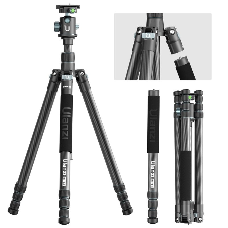 Ulanzi MT-61 Carbon Fiber Lightweight Travel Tripod 3116