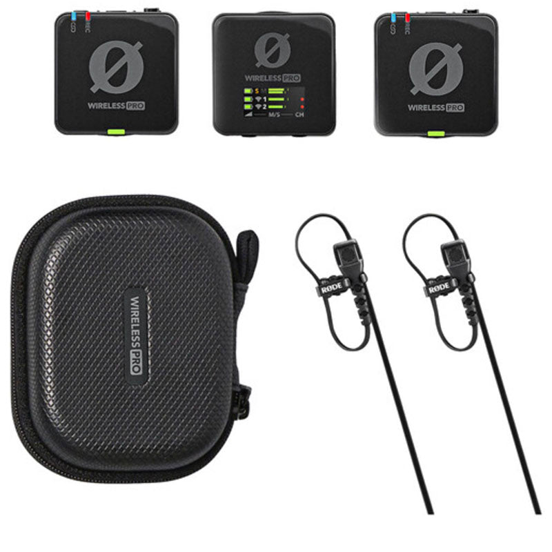 Rode Microphones - Wireless PRO (2-Person Clip-On Wireless Microphone System/Recorder w/ Lavaliers - 2.4 GHz)