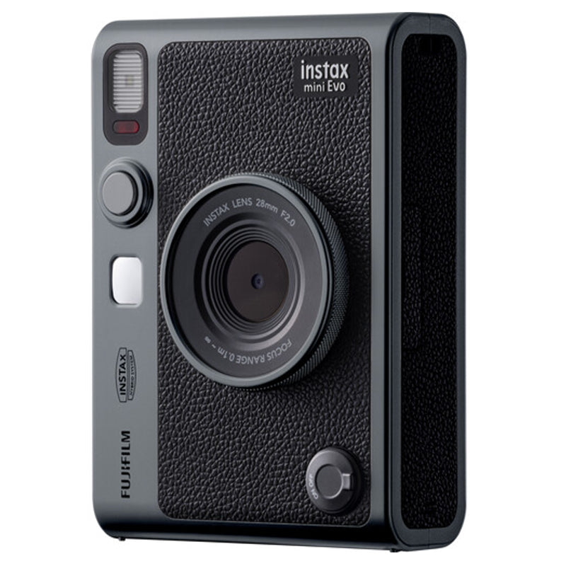 FUJIFILM INSTAX MINI EVO Special Edition Hybrid Instant Camera Bundle (Dark Silver)