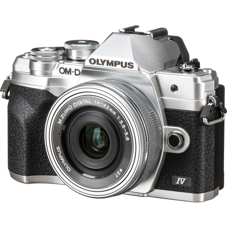 OM SYSTEM OM-D E-M10 Mark IV (Silver) w/ 14-42mm EZ Lens