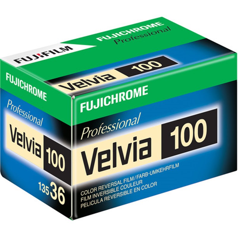 FUJIFILM Fujichrome Velvia 100 Professional RVP 100 Color Transparency Film 135 - 36exp.