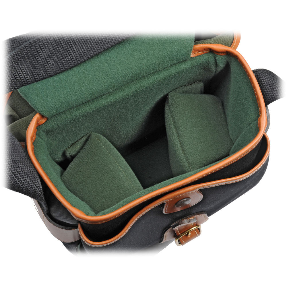 Billingham Hadley Digital (Black, Tan leather, brass fittings)