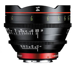 Canon CN-E 14mm T3.1 L F Cinema Lens (EF Mount)