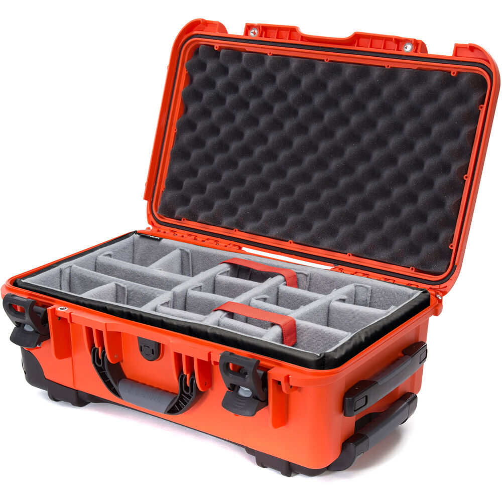 Nanuk 935 Rolling Case w/ Padded Dividers (Orange)