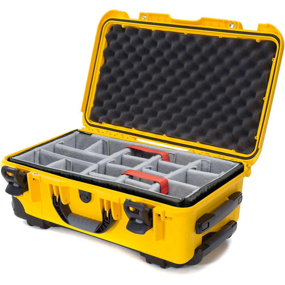 Nanuk 935 Rolling Case w/ Padded Dividers (Yellow)