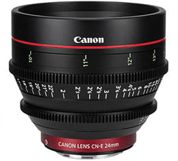 Canon CN-E 24mm T1.5 L F Cine Lens (EF Mount)