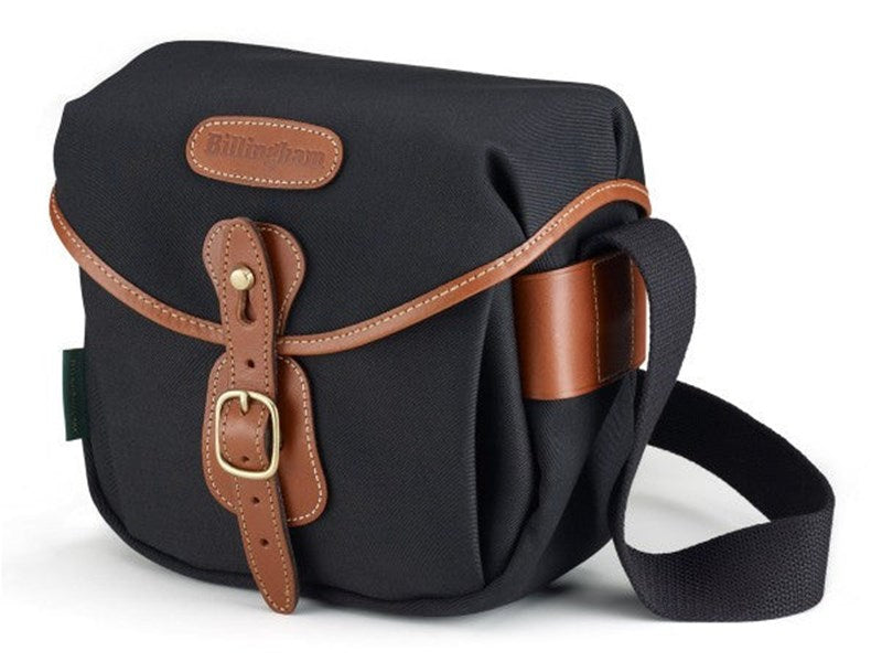 Billingham Hadley Digital (Black, Tan leather, brass fittings)