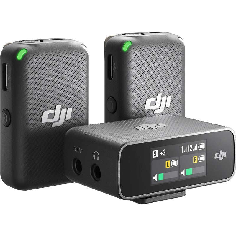 DJI Mic Compact Digital Wireless Microphone System/Recorder for Camera & Smartphone (2.4 GHz)
