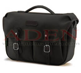 Billingham Hadley Pro (Black canvas, black leather, nickel fittings)