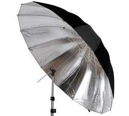 Cameron 60" Silver / Black Umbrella