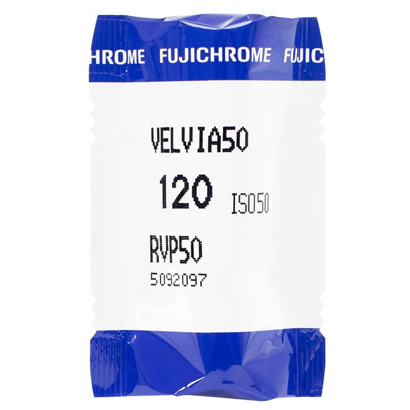 FUJIFILM Fujichrome Velvia 50 Professional RVP 50 Color Transparency Film (1 roll of 120 film)