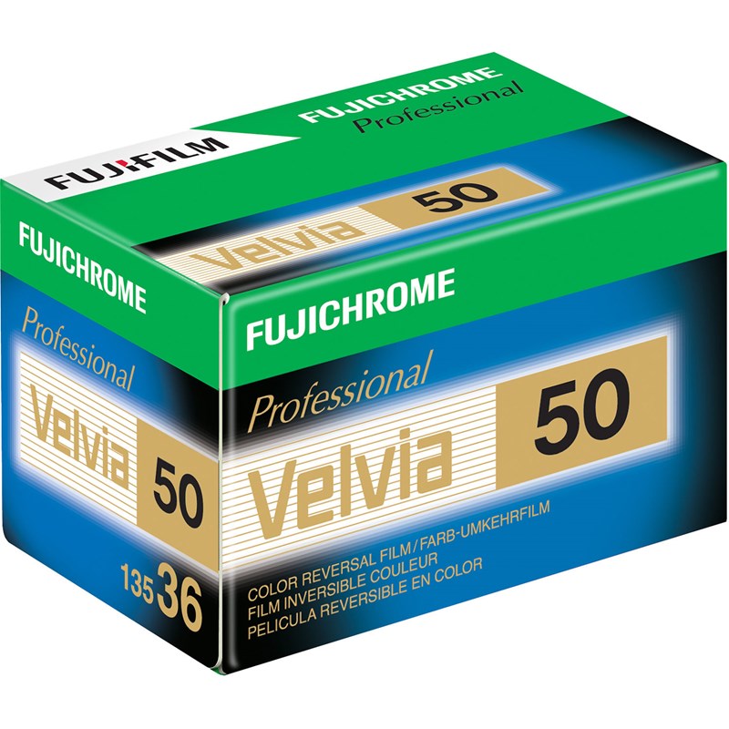 FUJIFILM Fujichrome Velvia 50 Professional RVP 50 Color Transparency Film 135 - 36exp.
