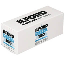 EXPIRED - Ilford Delta 100 Black & White Print Film - 120 Roll