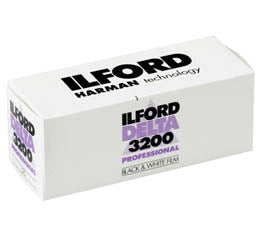 Ilford Delta 3200 Black & White Print Film - 120 Roll