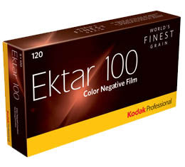 EXPIRED - Kodak Professional Ektar 100 Color Print Film - 120 Roll ProPack (5 Rolls)