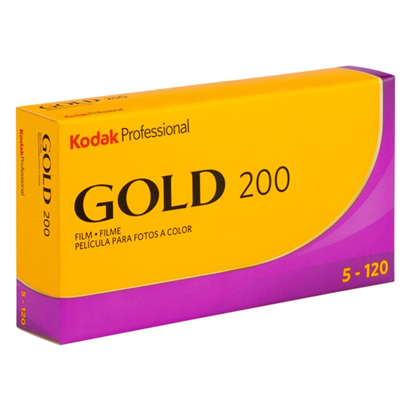 Kodak Professional Gold 200 Print Film  - 120 Medium Format ProPack (5 Rolls)