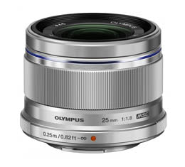 Olympus M. Zuiko 25mm F1.8 (Micro Four Thirds - Silver)
