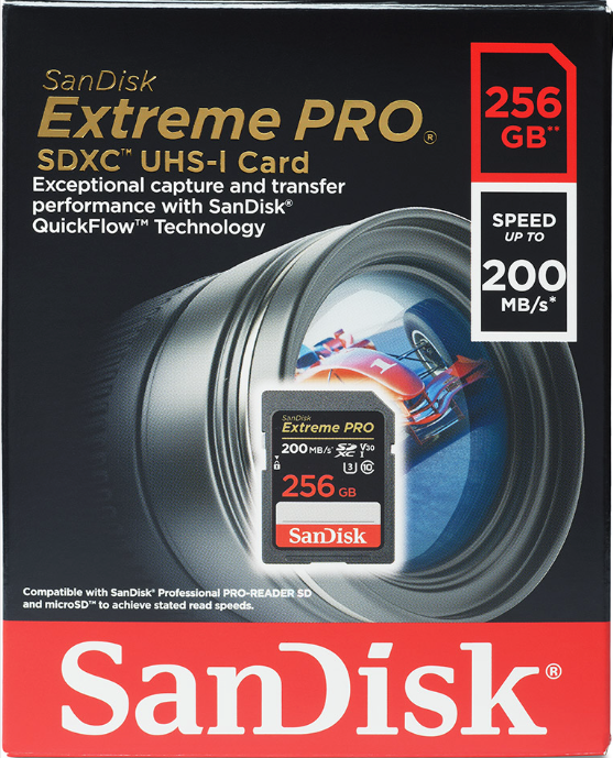 SanDisk 256GB Extreme PRO UHS-I SDXC Memory Card