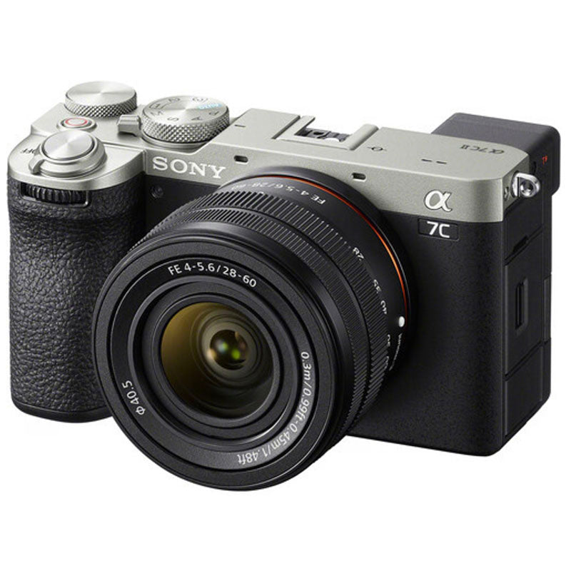 Sony Alpha 7C II Mirrorless Camera w/ 28-60mm Lens (SIlver) + Bonus