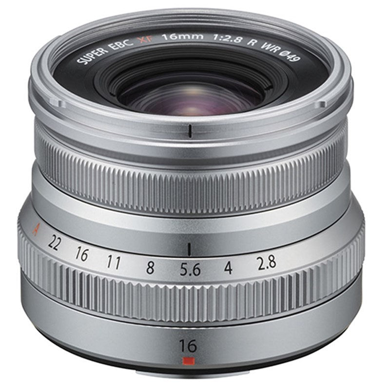 Fujifilm Fujinon XF16mm F2.8 R WR Lens (Silver) + Bonus