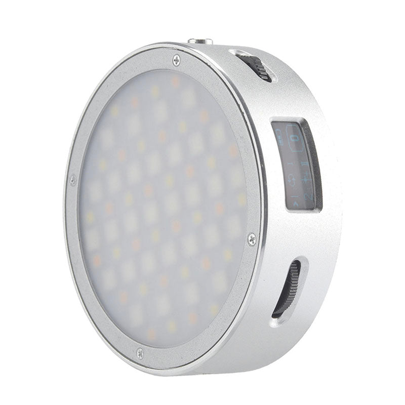 Godox R1 Round Mini RGB LED Magnetic Light (Silver)
