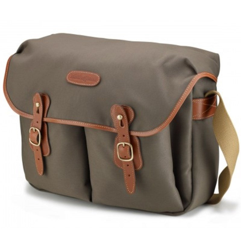 Billingham Hadley Large (Sage Fibrenyte, Tan Leather, Brass fittings)