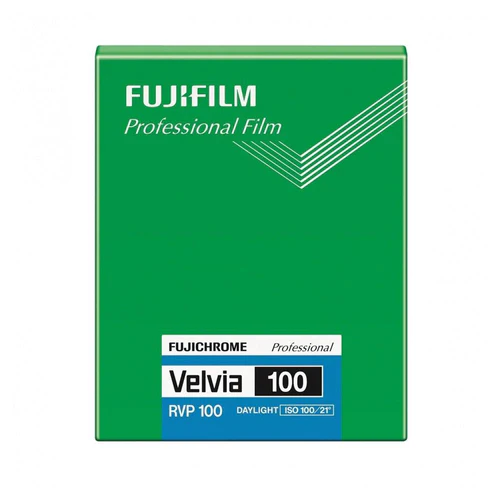 FUJIFILM Fujichrome Velvia 100 Professional RVP 100 Color Transparency Film 4x5 - 20Shts