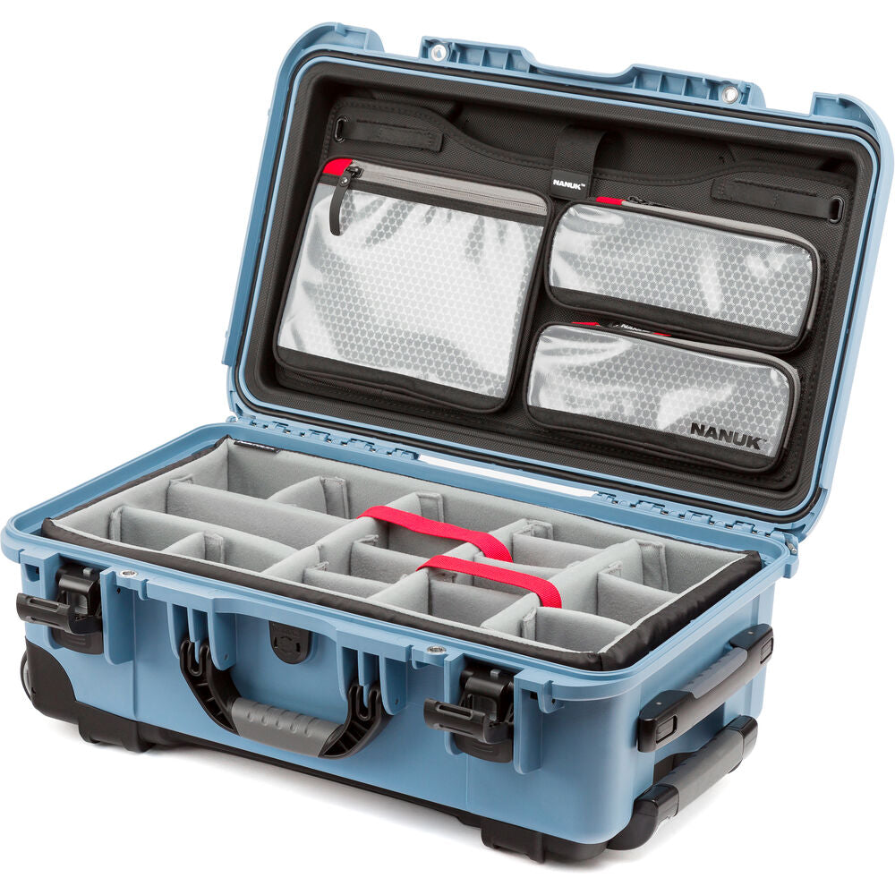 Nanuk 935 Pro Photo Kit - Rolling Case (Cyan)