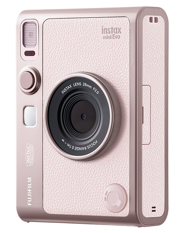 FUJIFILM INSTAX MINI EVO Hybrid Instax Camera (Gentle Rose)