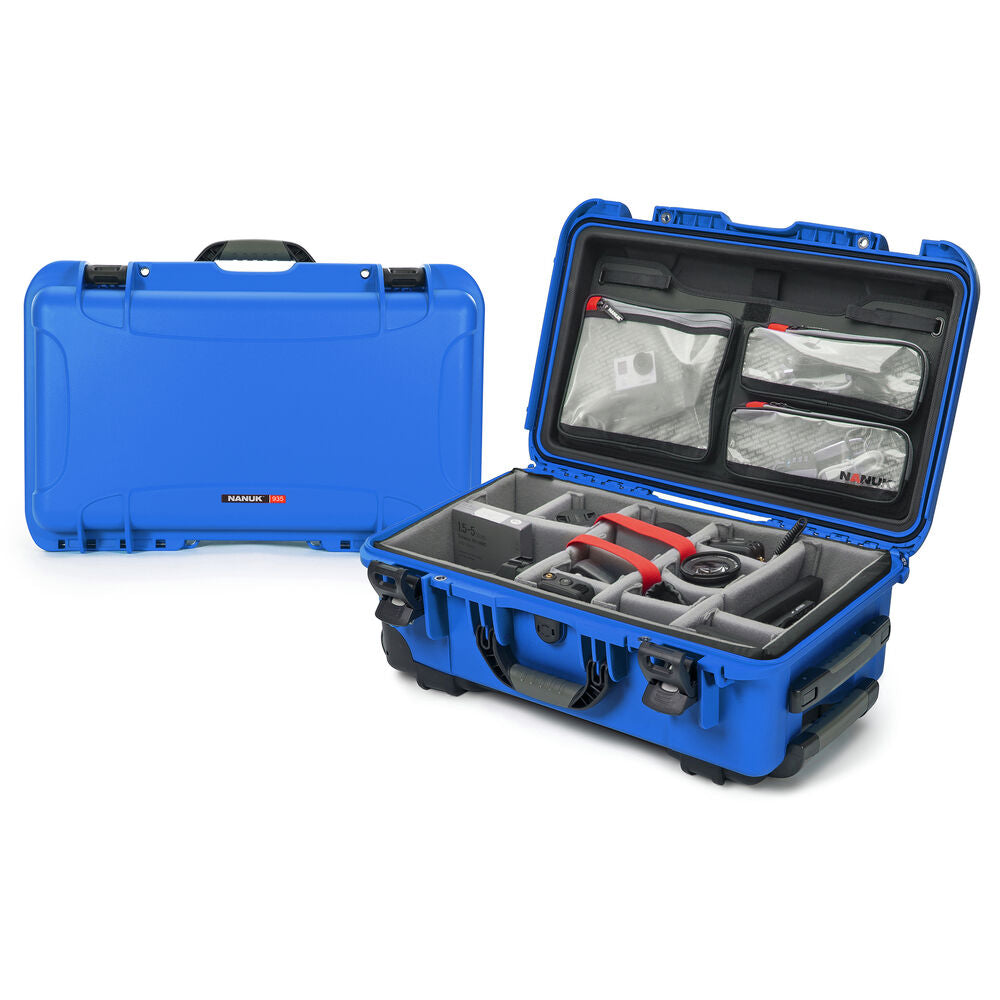 Nanuk 935 Pro Photo Kit - Rolling Case (Blue)