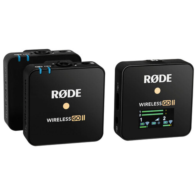 Rode Microphones - Wireless GO II 2-Person Compact Digital Wireless Microphone System/Recorder (2.4 GHz, Black)