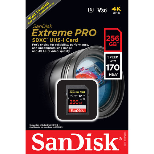 SanDisk 256GB Extreme PRO UHS-I SDXC Memory Card