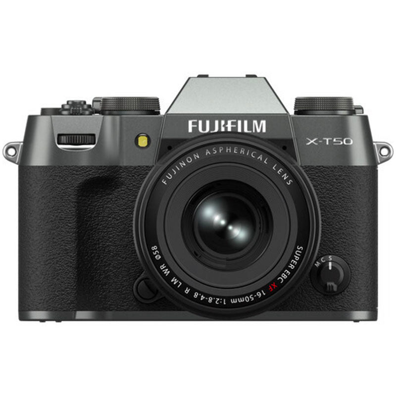 FUJIFILM X-T50 Mirrorless Camera w/ XF 16-50mm fF2.8-4.8 Lens (Charcoal Silver)